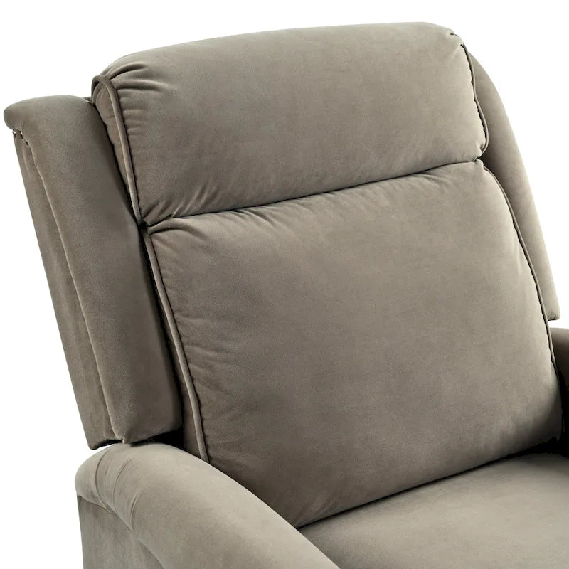 Moderner Samt-Relaxsessel mit Drehfunktion