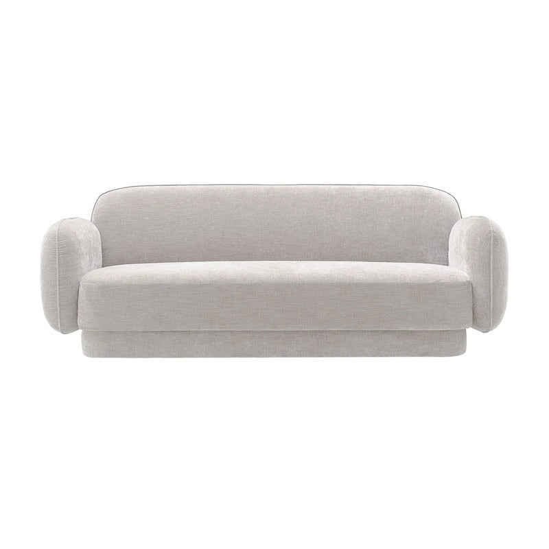 Luxuriöses Samtsofa mit Gestell aus kammergetrockneter Kiefer