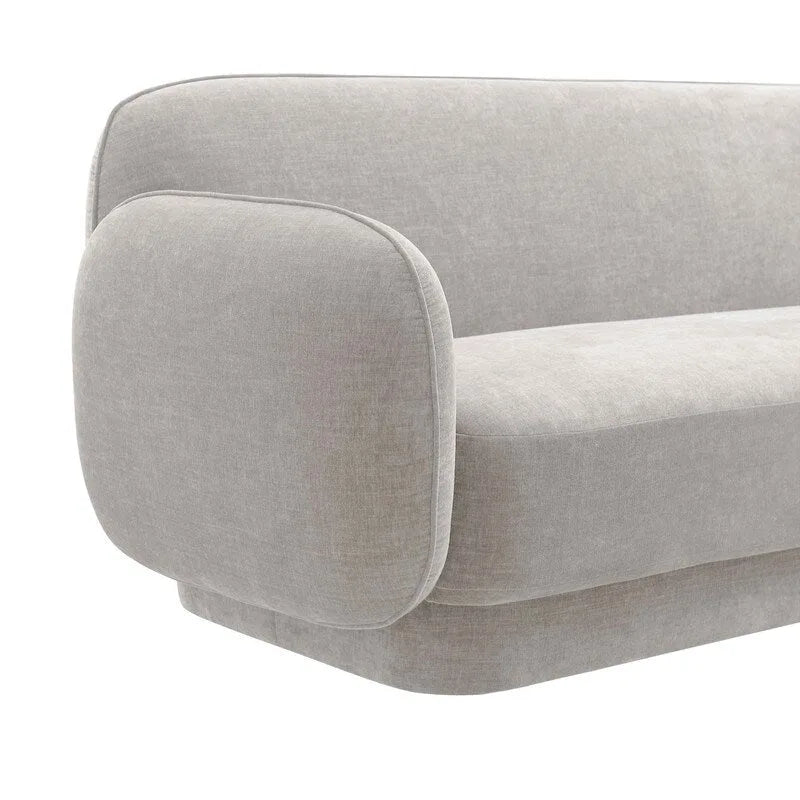 Luxe fluwelen bank met frame van ovengedroogd grenenhout