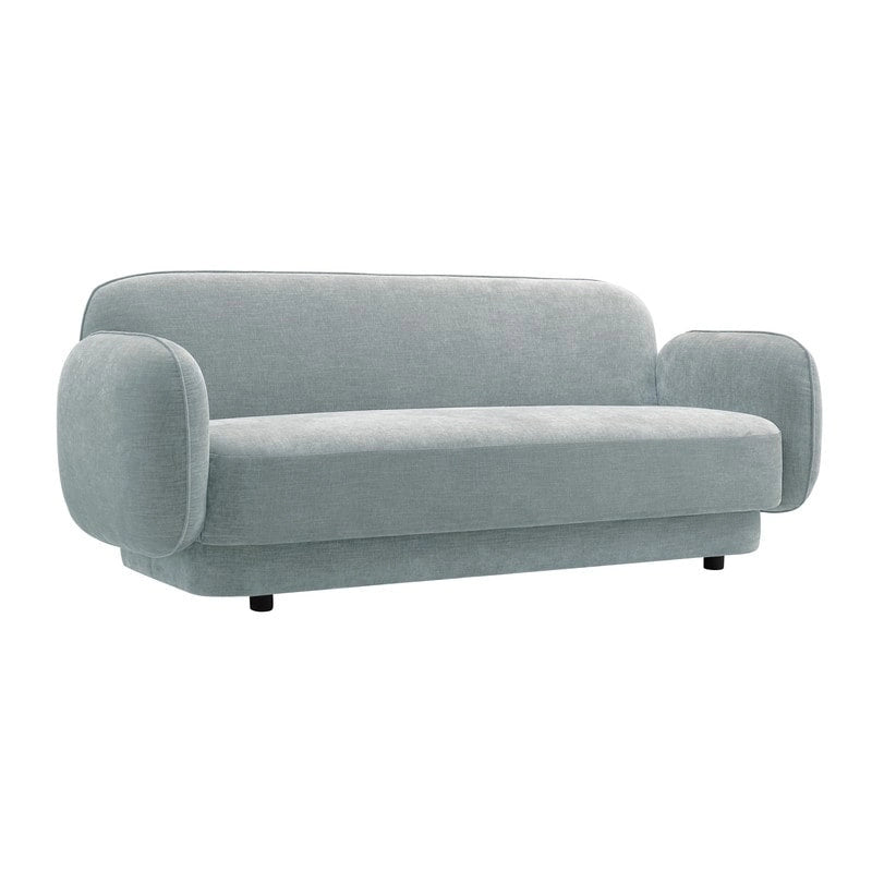 Luxe fluwelen bank met frame van ovengedroogd grenenhout