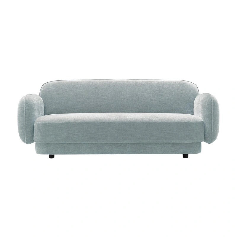 Luxe fluwelen bank met frame van ovengedroogd grenenhout