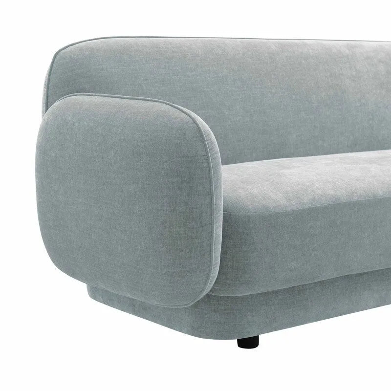 Luxe fluwelen bank met frame van ovengedroogd grenenhout