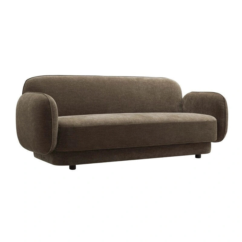 Luxe fluwelen bank met frame van ovengedroogd grenenhout