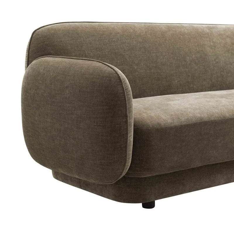 Luxe fluwelen bank met frame van ovengedroogd grenenhout