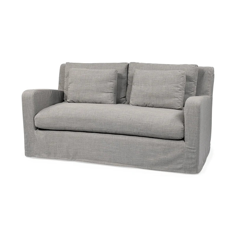Beiges Zweisitzer-Sofa