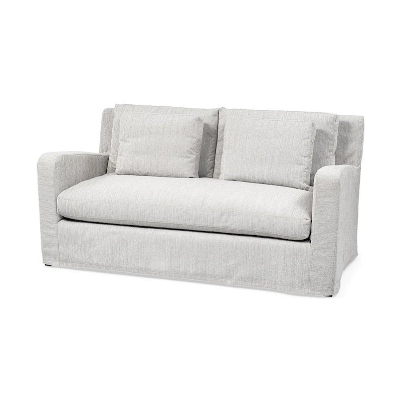 Beiges Zweisitzer-Sofa