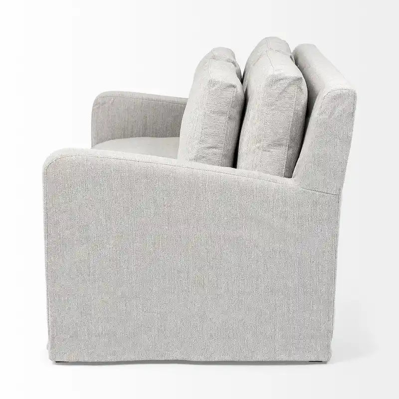 Beiges Zweisitzer-Sofa