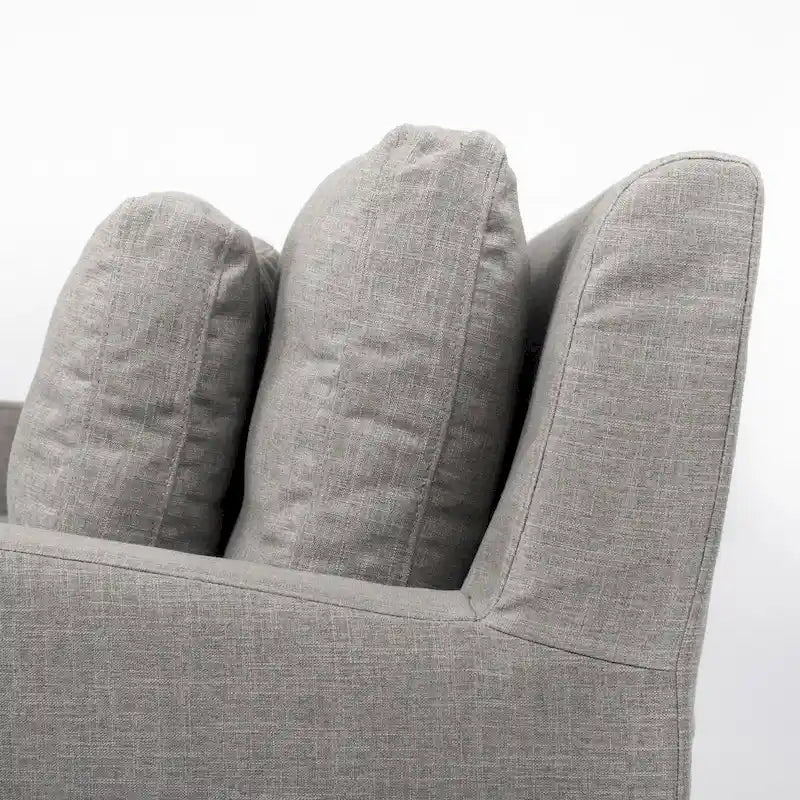Beiges Zweisitzer-Sofa