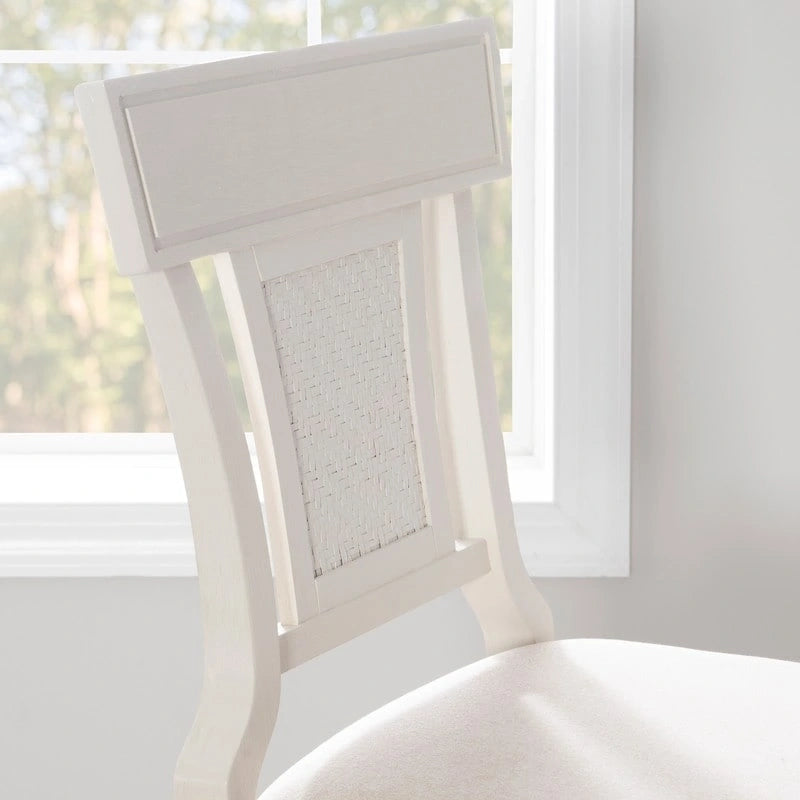 Handwoven Rattan Farmhouse Bar Stool