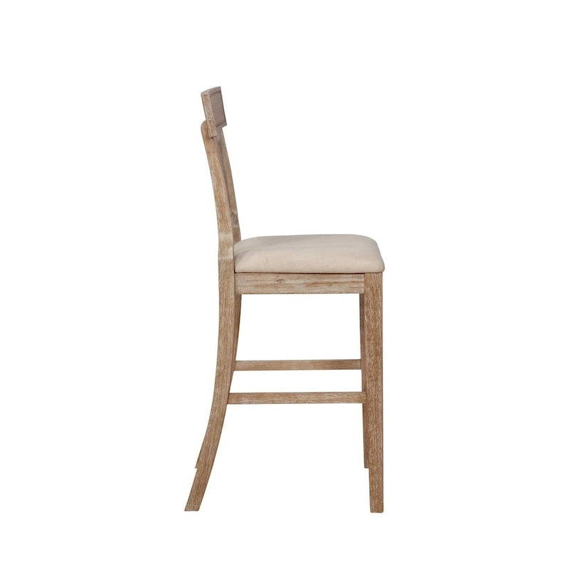 Handwoven Rattan Farmhouse Bar Stool