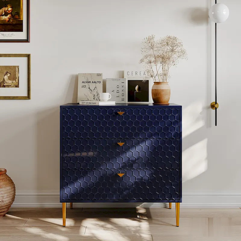 Morden Wood Furniture 3-Drawer Dresser Chest