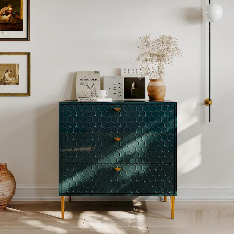 Moderne Holzkommode mit 3 Schubladen