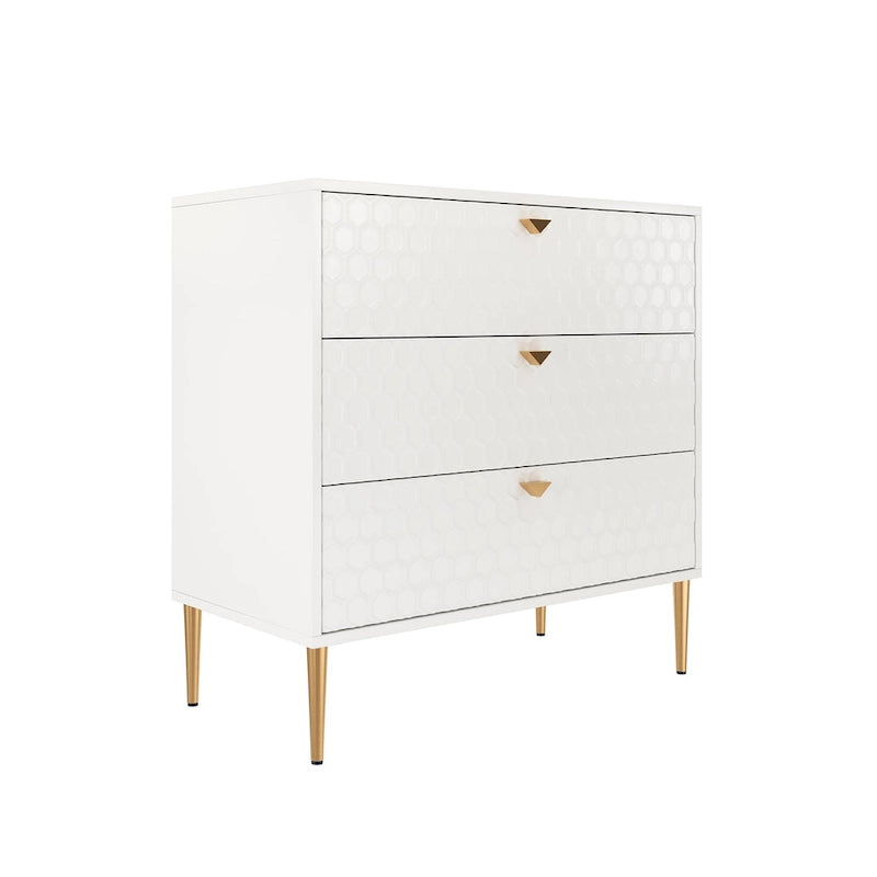 Moderne Holzkommode mit 3 Schubladen