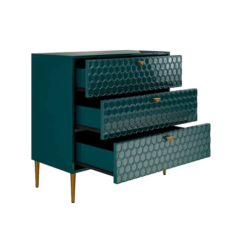 Moderne Holzkommode mit 3 Schubladen