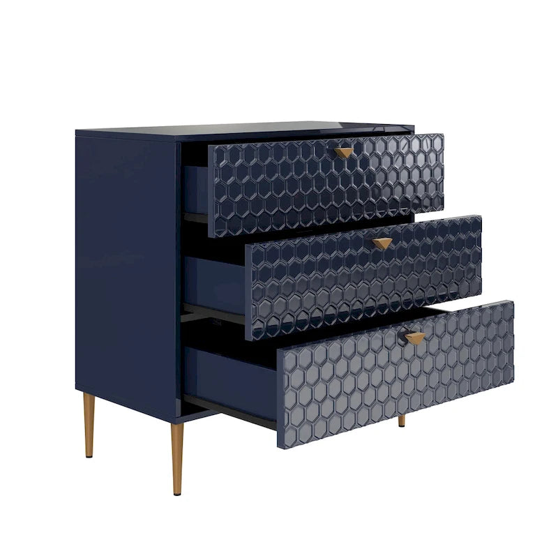 Moderne Holzkommode mit 3 Schubladen