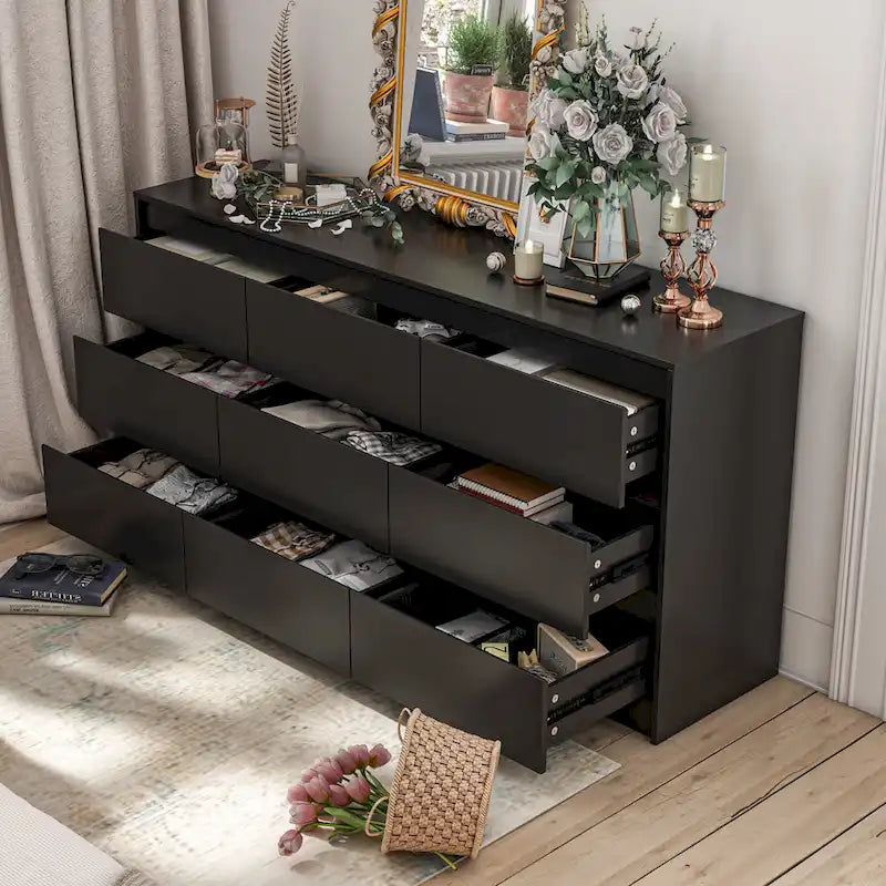 Schminktisch aus Massivholz - Schlafzimmer-Kommode