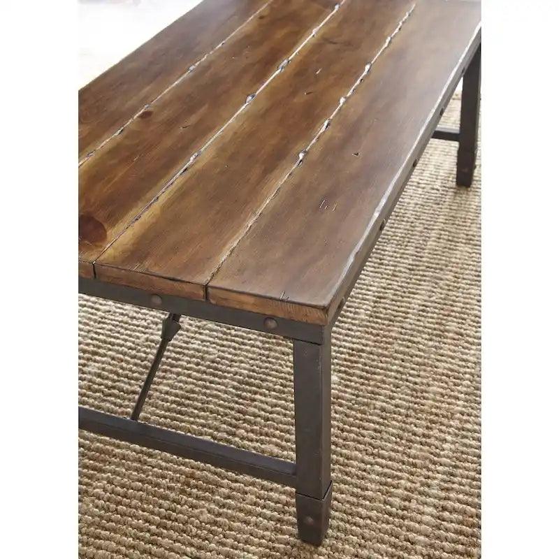 Natürlicher industrieller Couchtisch