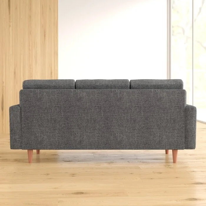Sofa mit Beinen aus Massivholz
