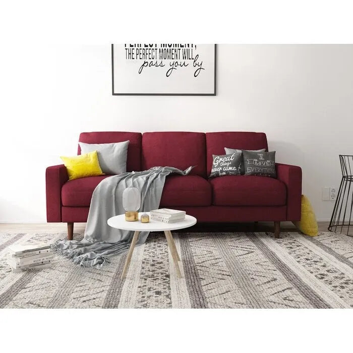 Sofa mit Beinen aus Massivholz