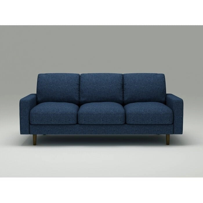 Sofa mit Beinen aus Massivholz