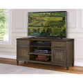 TV-Konsole aus Holz in Eichenoptik mit Plankenstruktur