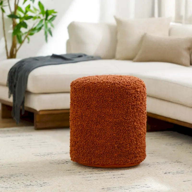 Polyester poef van 18 inch hoog