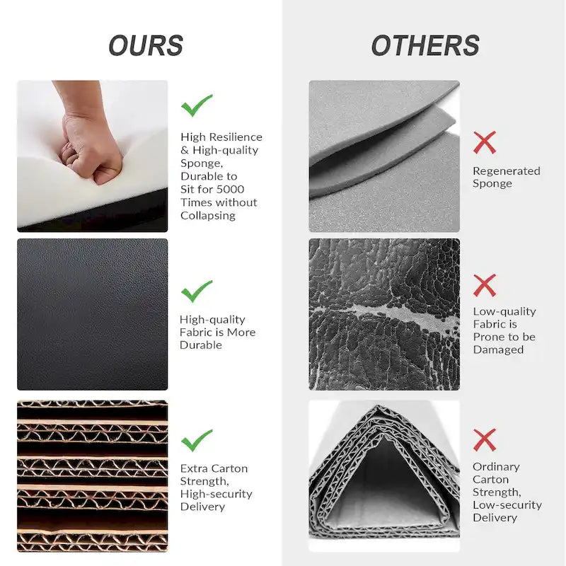 Draaibare leren relaxfauteuil met schommelmechanisme en sierranden met spijkerkoppen