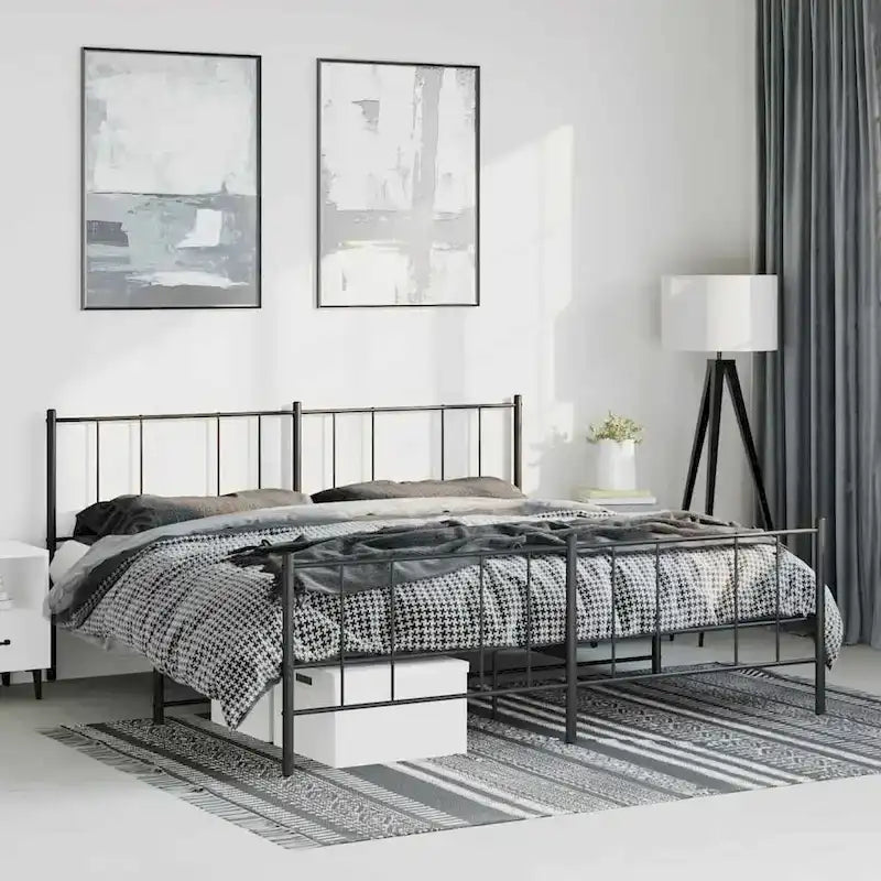 Metalen bedframe met hoofdbord, exclusief matras
