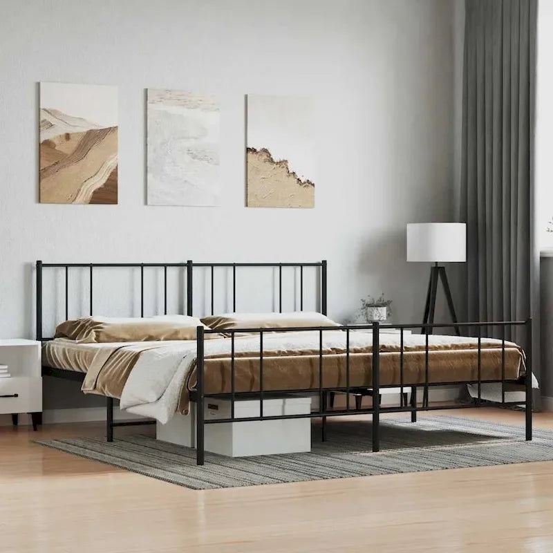 Metalen bedframe met hoofdbord, exclusief matras