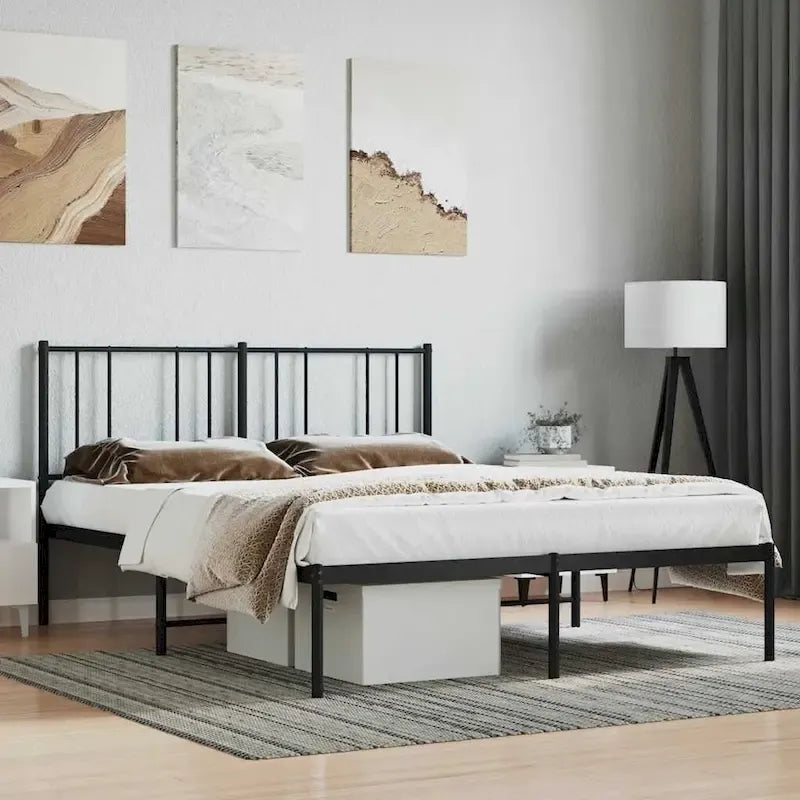 Metalen bedframe met hoofdbord, exclusief matras