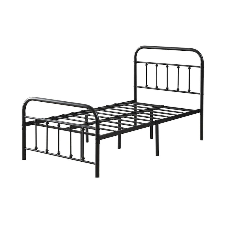 Metalen platformbedframe met hoofd- en voetbord