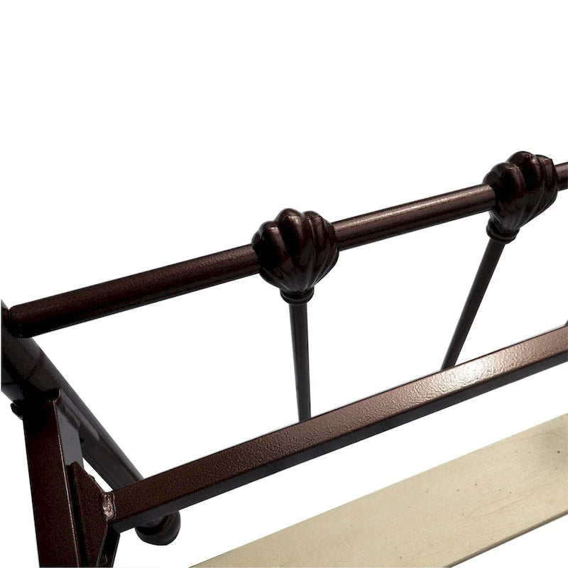 Metalen platformbedframe met hoofd- en voetbord