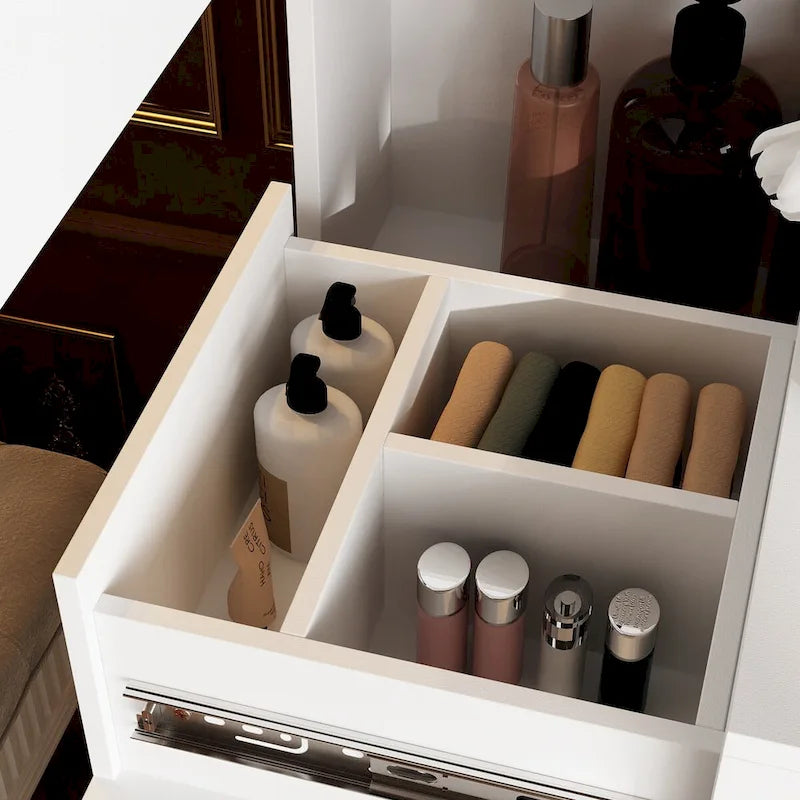 Dresser LED-Lit Vanity Dressing Cabinet with Full-Length Mirror