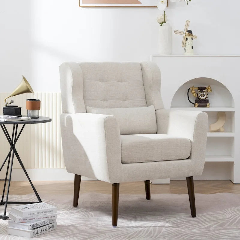 Moderne fauteuil met accentfunctie, comfortabele leesfauteuil en loungestoel