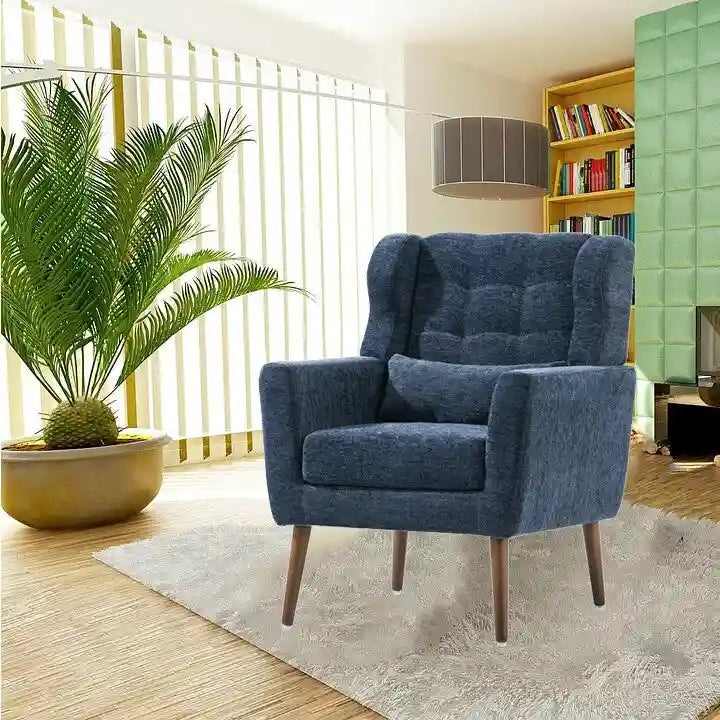 Moderne fauteuil met accentfunctie, comfortabele leesfauteuil en loungestoel