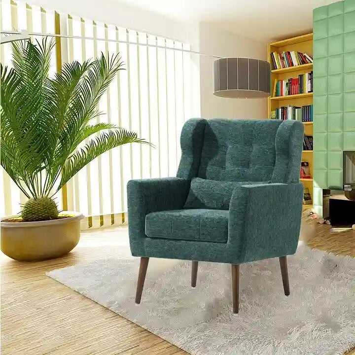 Moderne fauteuil met accentfunctie, comfortabele leesfauteuil en loungestoel