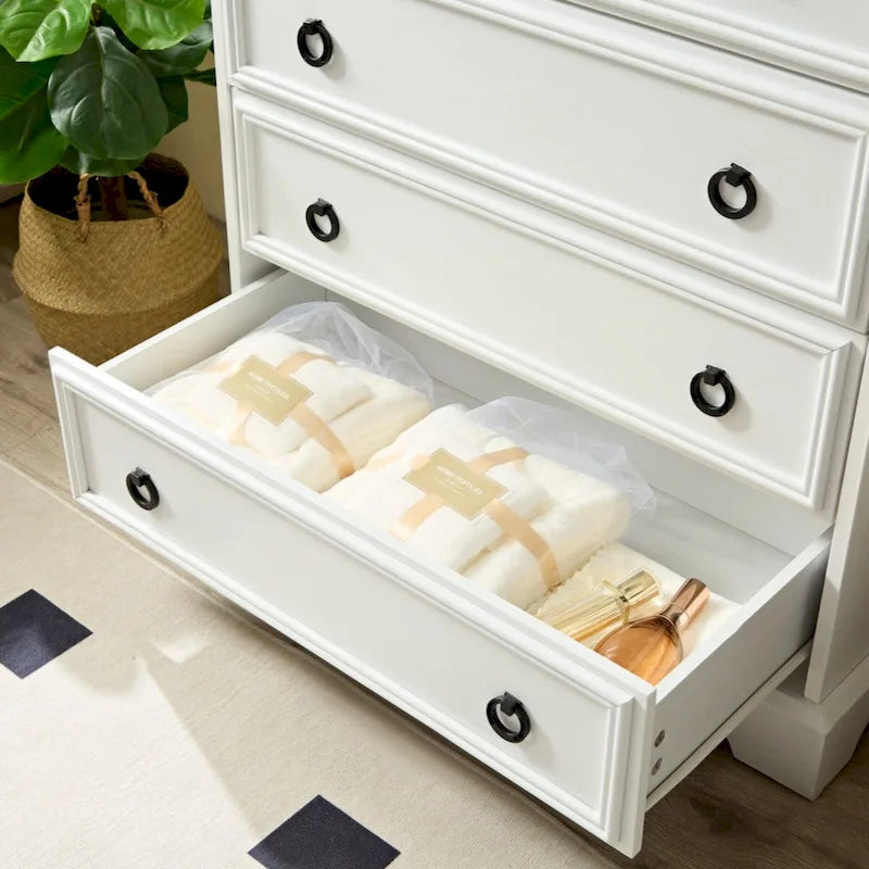 Modern 6 Drawer Dresser, Dressers for Bedroom, Tall Chest of Drawers Closet