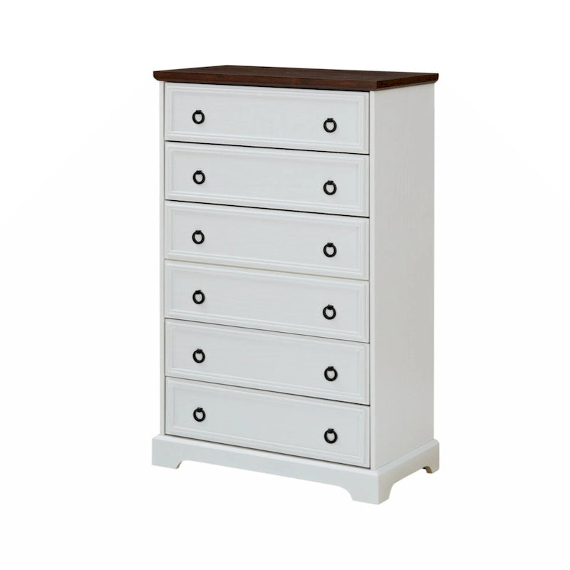 Modern 6 Drawer Dresser, Dressers for Bedroom, Tall Chest of Drawers Closet