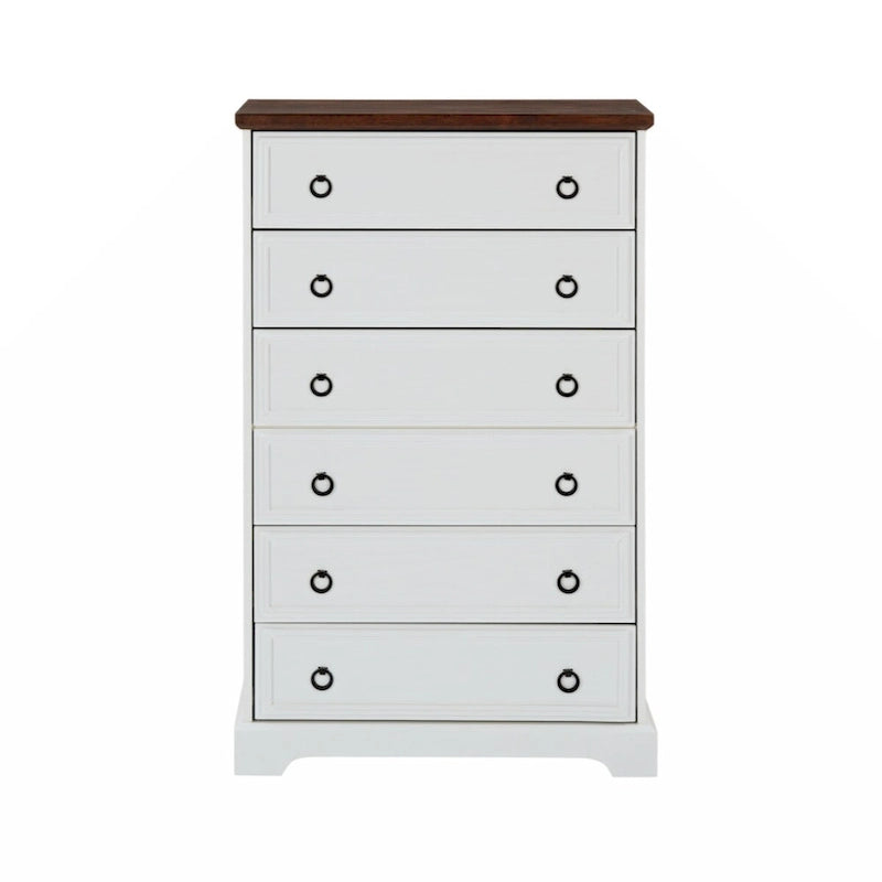 Modern 6 Drawer Dresser, Dressers for Bedroom, Tall Chest of Drawers Closet
