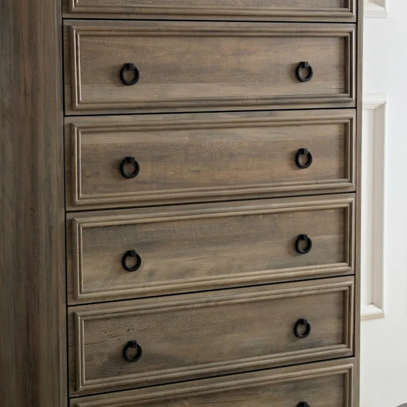 Modern 6 Drawer Dresser, Dressers for Bedroom, Tall Chest of Drawers Closet