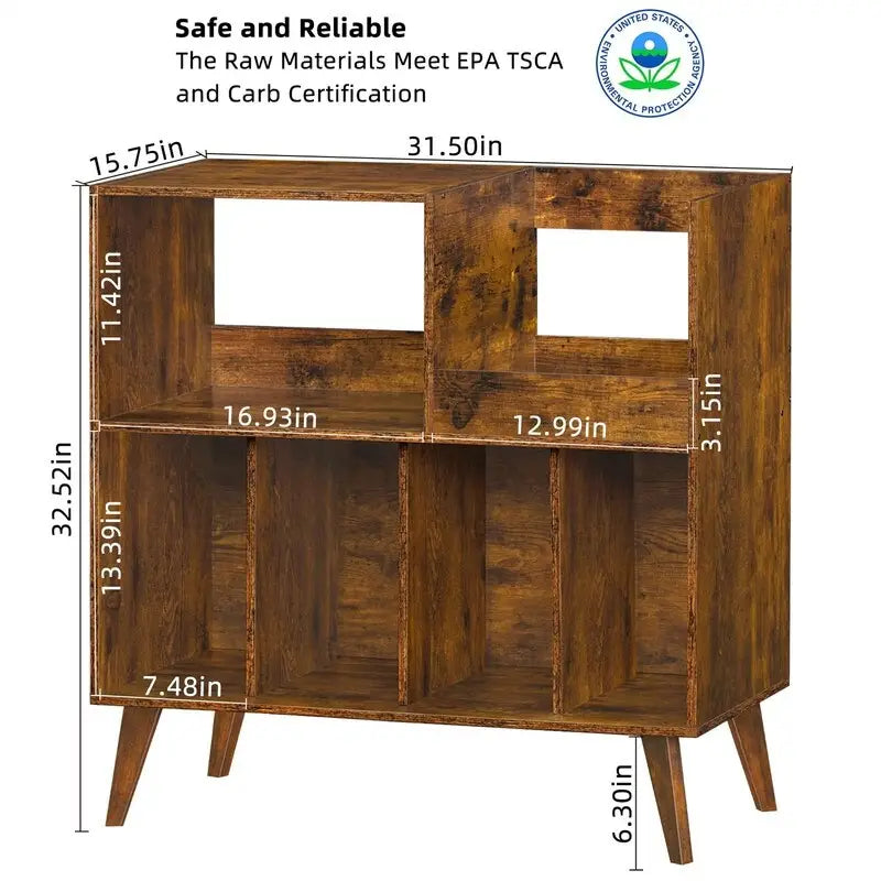 Grote platenspelerkast - 15.75D x 31.5W x 32.52H
