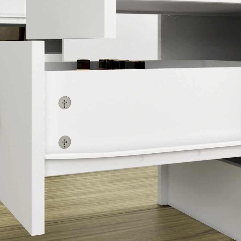 Stijlvolle kaptafel met drie spiegels