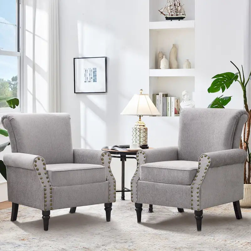 Klassieke gestoffeerde fauteuil met accentfunctie