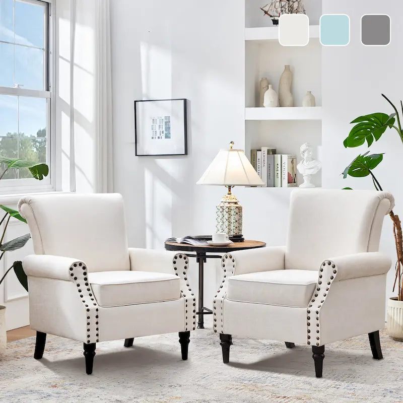 Klassieke gestoffeerde fauteuil met accentfunctie